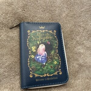 Alice in Wonderland Blue Wallet